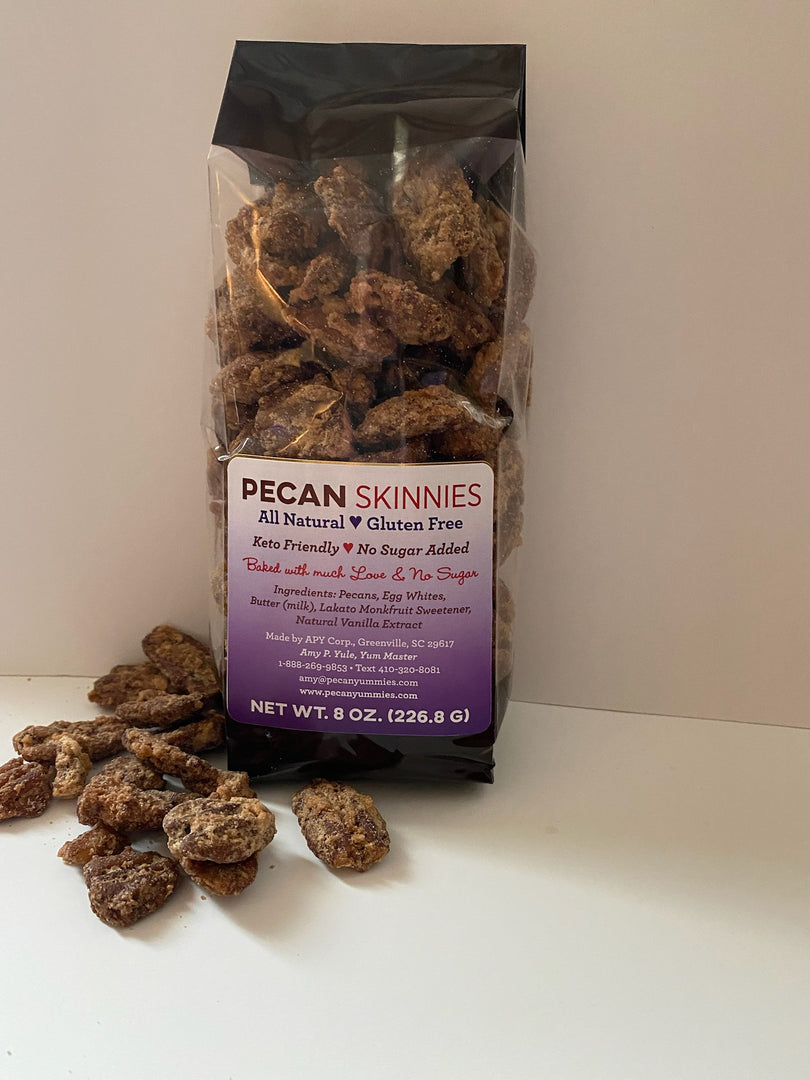 Pecan Skinnies, 8 oz - All Natural, Gluten Free, Keto Friendly